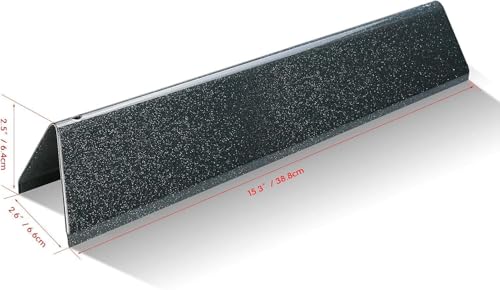 GRISUN 15.3" Flavorizer Bars for Weber Spirit 300, GS4 Spirit II 300 Series E310 E320 E330 S310 S320 S330 (2013-Current) - 5 Pack Porcelain Steel Heat Plates Replacement for Weber 7636 69797 68843