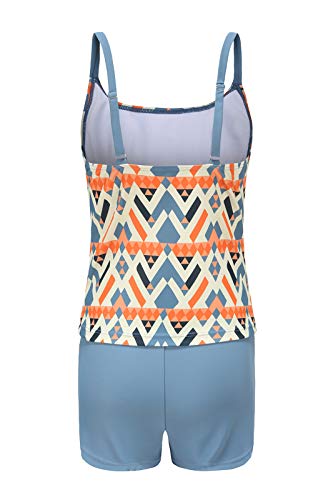 Girls Two Piece Swimsuits Tankini Bathing Suit with Boyshort Kids Swimwear Set2