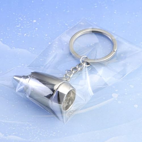 Jubilofex Colgante de decoración de avión, llavero, dije de motor, accesorio de rotor de avión de metal para regalo de piloto, etiqueta de de coleccionista de aviación, de mano para - imagen 7