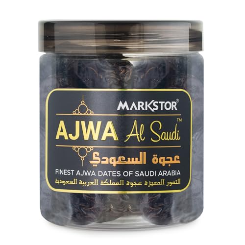Markstor Ajwa Al-Saudi - Finest Original Ajwa Dates Of Madina, Saudi Arabia - 8.8 oz [250grams]