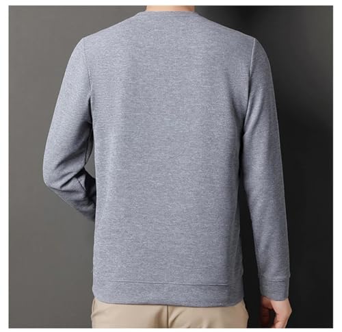 Spring Autumn Fashion Sweater Men Long Sleeve Round Neck Pullover Casual Top3