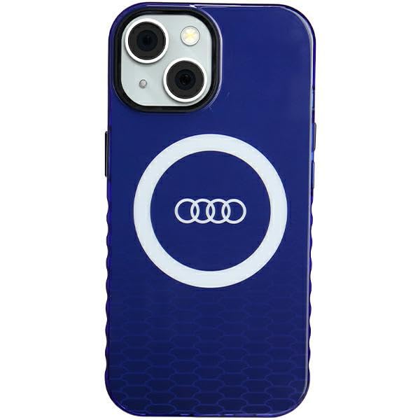Audi IML Big Logo Coque pour iPhone 15/14/13 6,1Bleu Bleu Coque Rigide AU-IMLMIP15-Q5/D2-BE