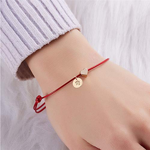 Ailiessy Love Heart Friendship Bracelet Bangle Handmade Braided Rope 12 Zodiac Constellation Bracelet For Women Girls(Capricorn) #TOP1