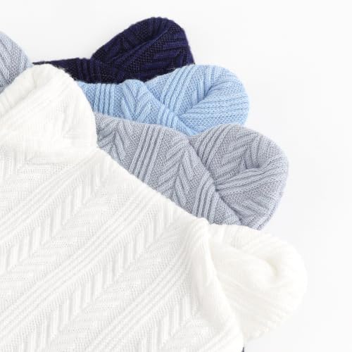 Image of BQUBO Newborn Baby Hats Bear Ears and Mittens Sets Preemie Caps Baby Boy Girl Infant Hospital Beanie for 0-3 Months