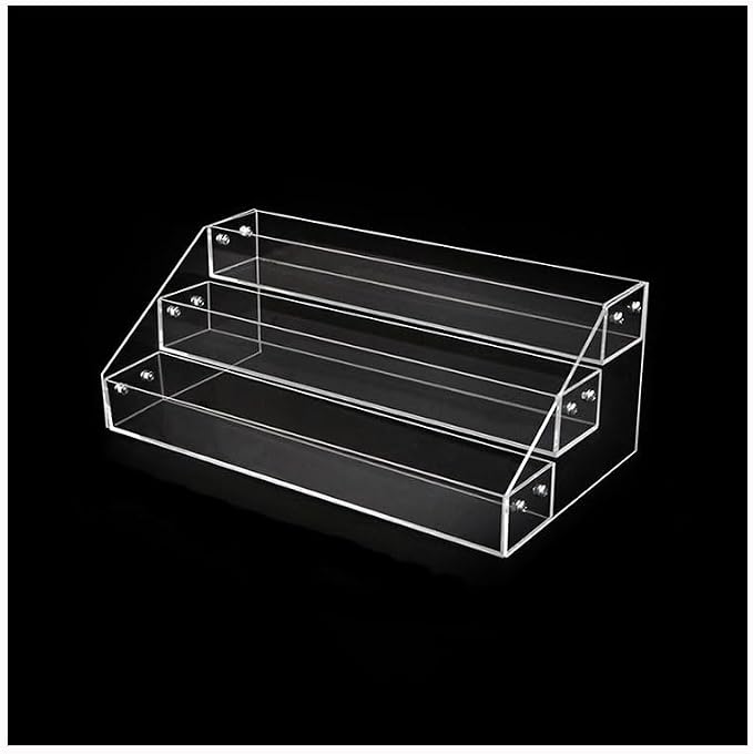 Store Display Rack Wall Mounted Storage Rack Supermarket Convenience Store Automatic Cigarette Rack Space Saving Assembled Display Cabinet,Clear Acrylic Ladder Display Rack for Cigarettes, C
