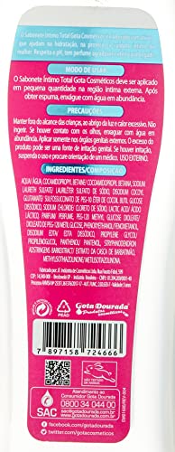 Sabonete Líquido Íntimo 250Ml Total, Gota Dourada