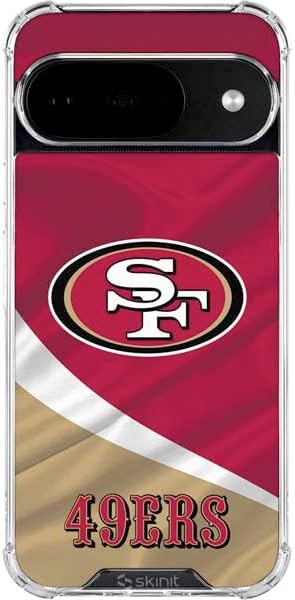 Skinit Clear Phone Case Compatible with Google Pixel 10 - Officially Licensed NFL San Francisco 49ers Design