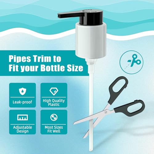 2PCS Dispenser Pump Replacement Compatible with MOROCCANOIL Treatment 1.7/3.4/4.2 Fl Oz, Plastic Pumps Head with Lock Clip for Hair Oil Bottle (Bottle Not Included)3