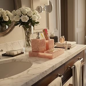 Ensemble de salle de bain de luxe rose layette chic 4 pièces - 8