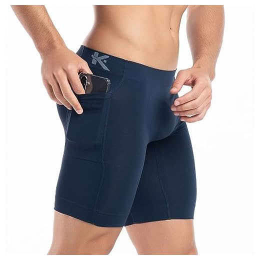 Kit 2 bermudas térmica masculina com bolso anti assadura corrida treino academia (M (42/44), Marinho/Marinho)