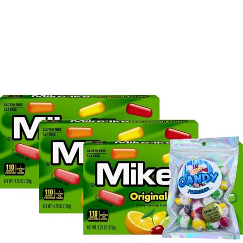 Dulces Mike and Ike Chewy Candy 3 cajas 4.25 oz c/u miniatura 1