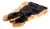 hasenfelldecke kuscheliges Fell NaDeco Kaninchenfell Hasenfell schwarz LOH Dekofell