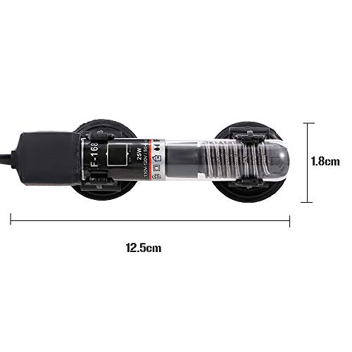 Queenser Aquecedor mini aquário termostato automático submersível aquecedor tanque de peixes aqueced