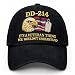 DD-214 Veteran Embroidered Hat for Men Military Baseball Cap Veteran Pride Gift (Black)