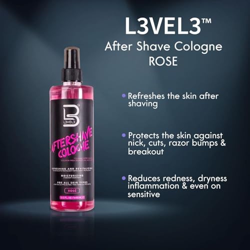 Image of L3 Level 3 After Shave Spray Cologne for Men, Moisturizing Formula | Soothing moisturizing formula, refreshes post-shave skin, non-irritating feel, barber or home use, aftershave cologne for men