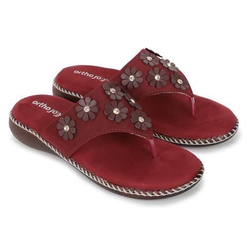 Image of ORTHO JOY doctor Fancy Footwear for women || Orthopedic Women's Fancy Slipper /Sandal For Women