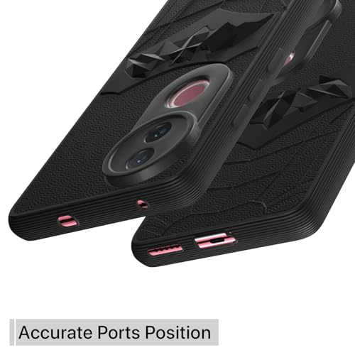Image of Outlouders Back Cover for Vivo Vivo T4R 5G / iQoo Z10R 5G / Vivo V50 5G / V50e 5G | Stylish | Scratchproof | Soft Silicone | Shockproof |Enhanced Camera Lens Protection Bumper Case (Black)