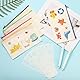 Yoosso 10 Stück DIY Blanko Stoffbeutel Set, Stoff Federmäppchen, Federmäppchen,Reise Kulturbeutel, Segeltuch Kosmetiktasche, 21 x 12 CM