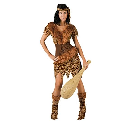 Atosa-96763 Disfraz Cavernícola, color marrón, M-L (96763)
