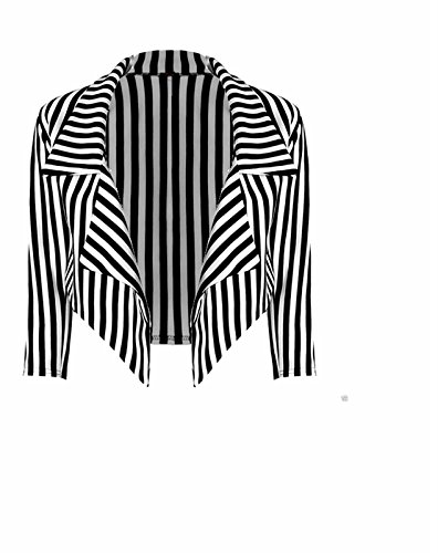 Veste cascade courte à rayures solution pour structurer une tenue unie