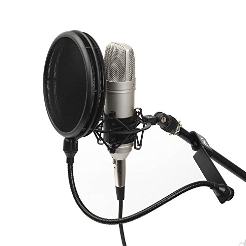 Lyxpro Mop-28 Dual Layer Microphone Pop Filter With Flexible Goozeneck For Superior Vocal Performance, Pop Shield #TOP3