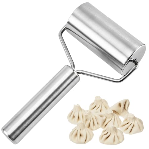 argtnayk rouleau à pâtisserie en acier inoxydable, rouleau patisserie forme Y avec rotation fluide, ustensile à pâtisserie ergonomique pour pizza, pâte et...