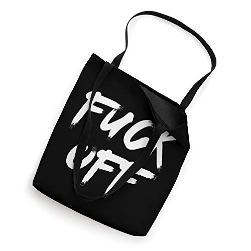 Bolso tote con estampado 'Fuck Off' miniatura 2