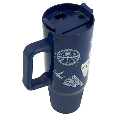 Star Wars Lucas 900ml Insulated Tumbler with Straw and Lid | Official Merchandise by Polar Gear Vehicles Themed Travel Cup | Double Wall Stainless Steel Insulated Cup - Image 4