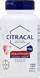 Citracal Max Size 120ct Citracal Calcium Citrate with Vitamin D Maximum Coated Caplets 120 Count