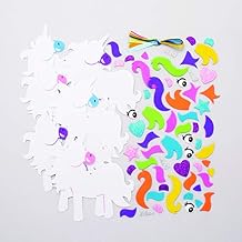 Baker Ross AT310 Unicorn Mix & Match Ornament Kits - Pack Of 6, Ideal For Kids And Crafts, assorted