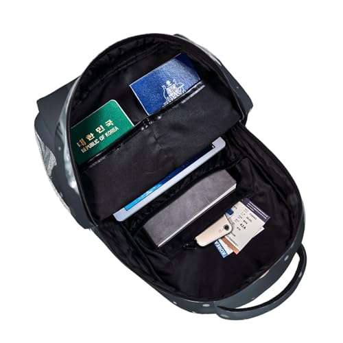 Mochila para laptop con margaritas y mariquitas bolso de viaje negro de cabina unisex 4