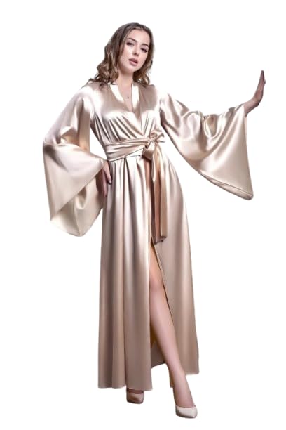 luvana Satin Nightgown Set for Women, Floor Length, Sexy Style, 2 Piece - Review, Price and Buying Guide