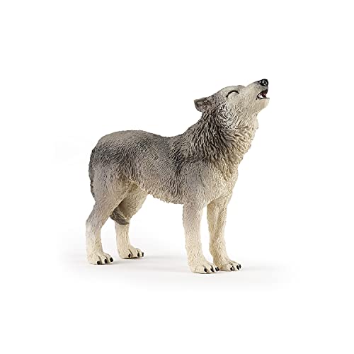 Papo -Hand-Painted - Figurine -Wild Animal Kingdom - Howling Wolf -50171 -Collectible - For Children - Suitable For Boys And Girls- From 3 Years Old #TOP6