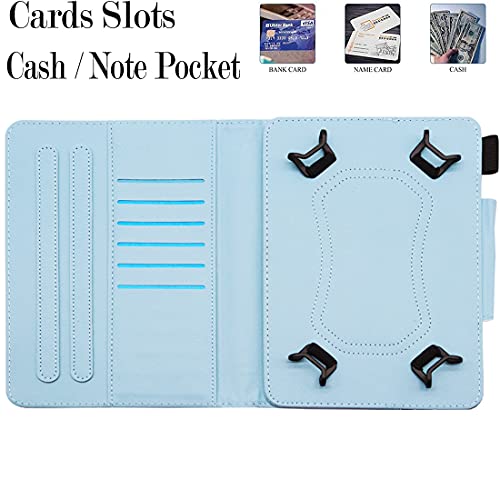 Nannxiebky Universal 10 10.1 Inch Android Tablet Case, Universal Tablet Case Cover For 10 10.1 Inch Tablet, Multi-Angle Viewing Stand Case For 9.5-10.5 Inch Tablet, Purple Butterfly #TOP5