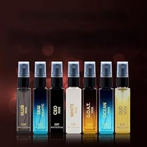 Discover.y Gift Set 7x8ML Eau De Parfum Perfume for Men with Woody, Fresh & Oud Long Lasting EDP Fragrance Scent
