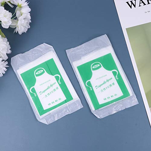 TOYANDONA Grembiuli Monouso 100 Pezzi Trasparenti