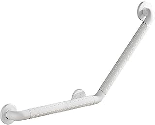 Grab Bathroom Handles Safety Support Rail, SUS 304 Stainless Steel Grab Rails Elderly/Handrails, Aid Hold Handle Toilet/Shower, with White Nylon Grip