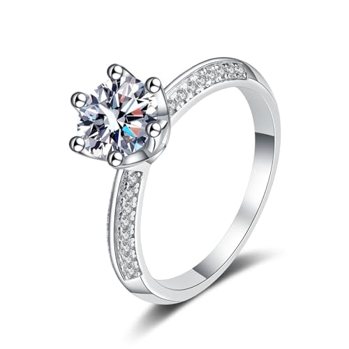 Bague en Argent 925 Femme Alliance Zircone pour Style Quotidien