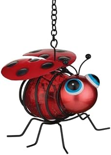 Regal Art & Gift 13848 - Mini Bug Solar Lantern - Ladybug Lawn and Garden Hanging Lanterns