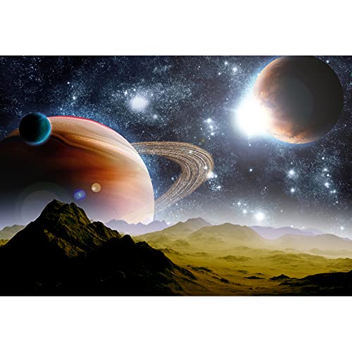 Aoihrraan 3,5x2,5m Spazio Pianeta Sfondo Galassia