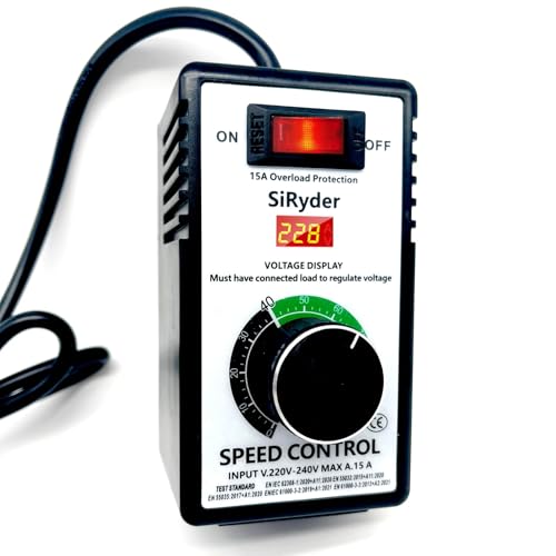 Regulador de velocidad motor 220V con protección de sobrecarga 6