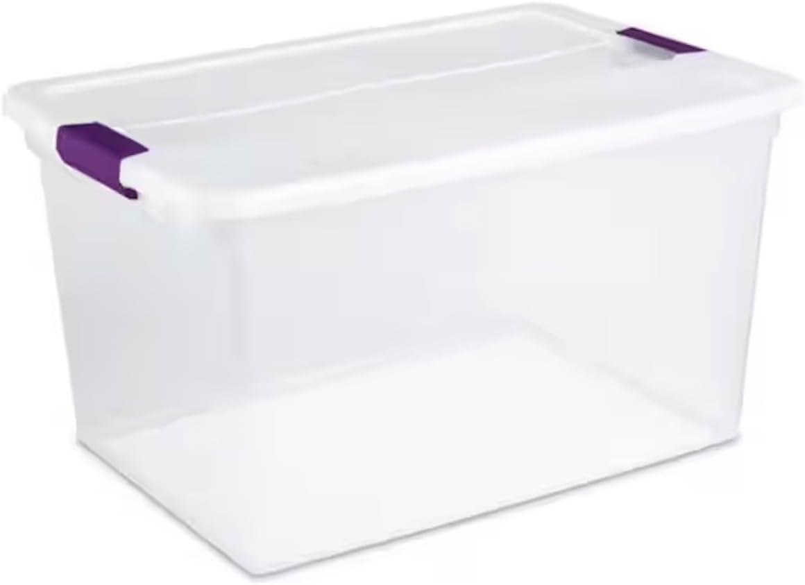 Pack of 6 Storage Containers with Latching Handles OF60768