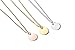VNOX Set of 2 Custom Engraved Stainless Steel Circle Round Tag Disc Pendant Necklace