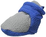 Luvable Friends Unisex Baby Fleece Booties, Gray Blue, 6-12 Months