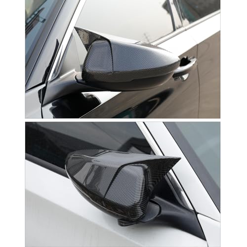 YINGTUU for Honda Accord 10th Gen 2018 2019 2020 2021 2022 2023 2024 2025 Car Ox Horn Side Rearview Mirror Cover Wing Mirror Protect Stickers Exterior Accessories Decals Carbon Fiber Pattern by Generic - Used condition - Image 3