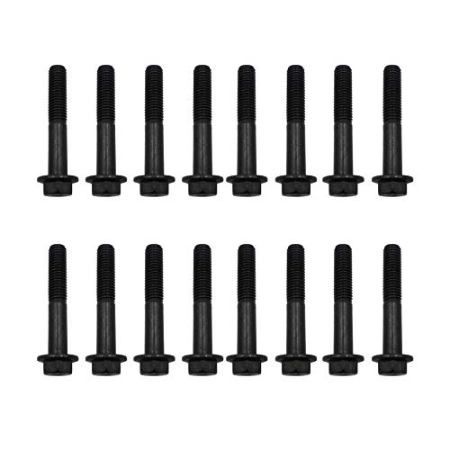 YHB 16pcs Exhaust manifold Stud Kit Compatible With Ford 7.3L Powerstroke Diesel F250 F350