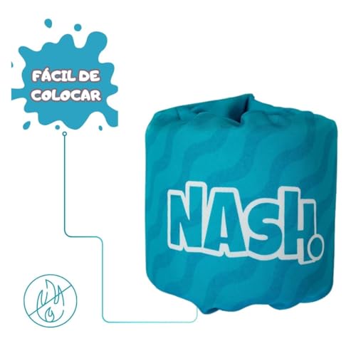 Kit Bóia Infantil Ajustável Colete Salva Vidas com Bóia Auxiliar Piscina Nash (Tubarão)