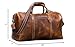 KomalC Leather Duffle Bags for Men and Women Travel Overnight Weekend sports bag holdall Gym Duffel for Men