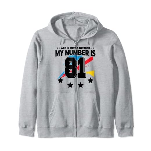 Age Is Just Number - Deportes 81 años de edad, divertido cumpleaños 81 Sudadera con Capucha