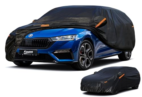 Kayme Bâche Voiture Break Étanche Respirante Compatible avec Skoda Octavia Combi/Scout/Combi Tour (1996-2025), 7 Couches Housse de Protection Voiture...
